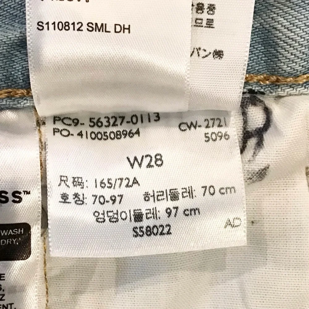 Levi’s 501 W28 (US 6/7) Denim Womens Shorts Irregular High Rise Luxor 56327-0113 - Picture 11 of 13